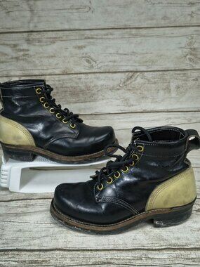 Dayton Driver Boots Black Leather Size Women 6.5